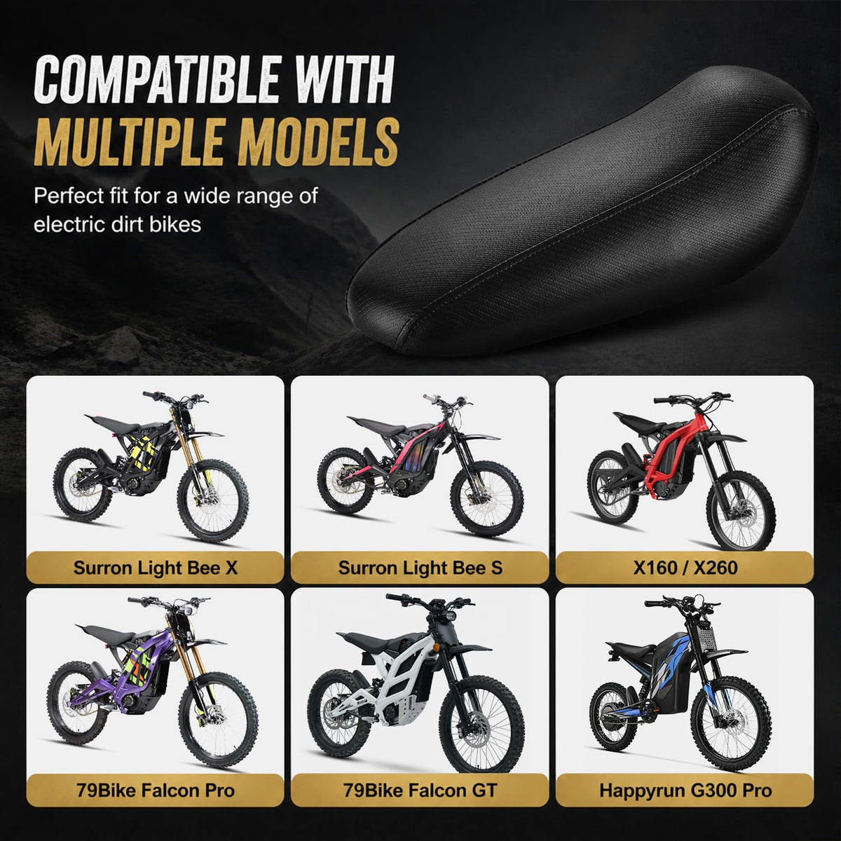 Electric Dirt Bike Seat Cushion V175685