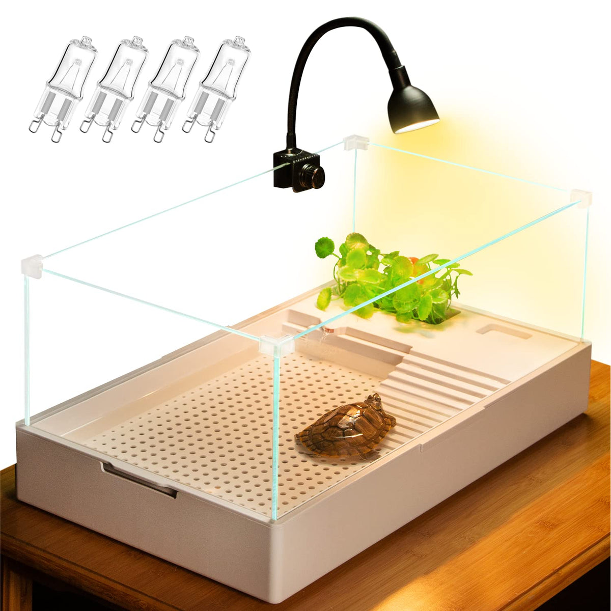 Turtle Tank Aquarium Kit with Basking Platform G9211