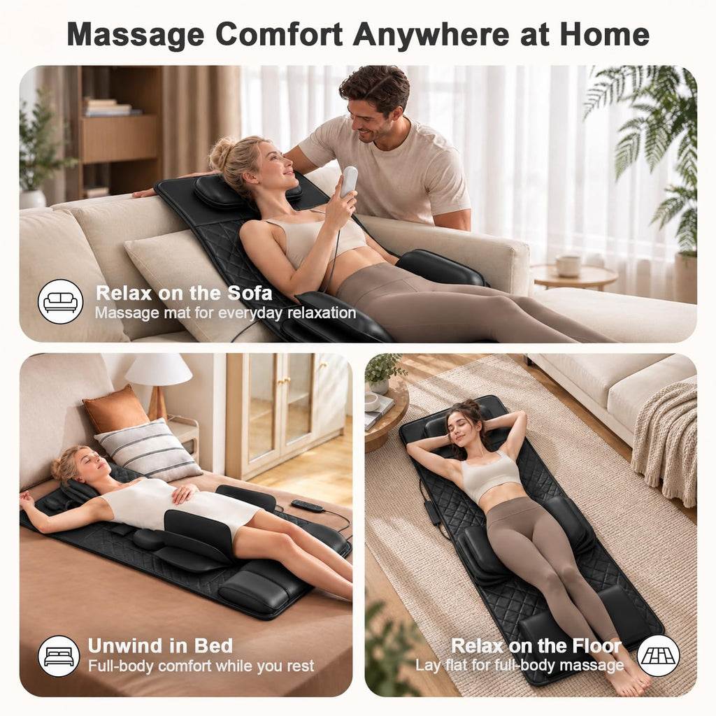 Foldable Full Body Massage Mat with Heat V506291
