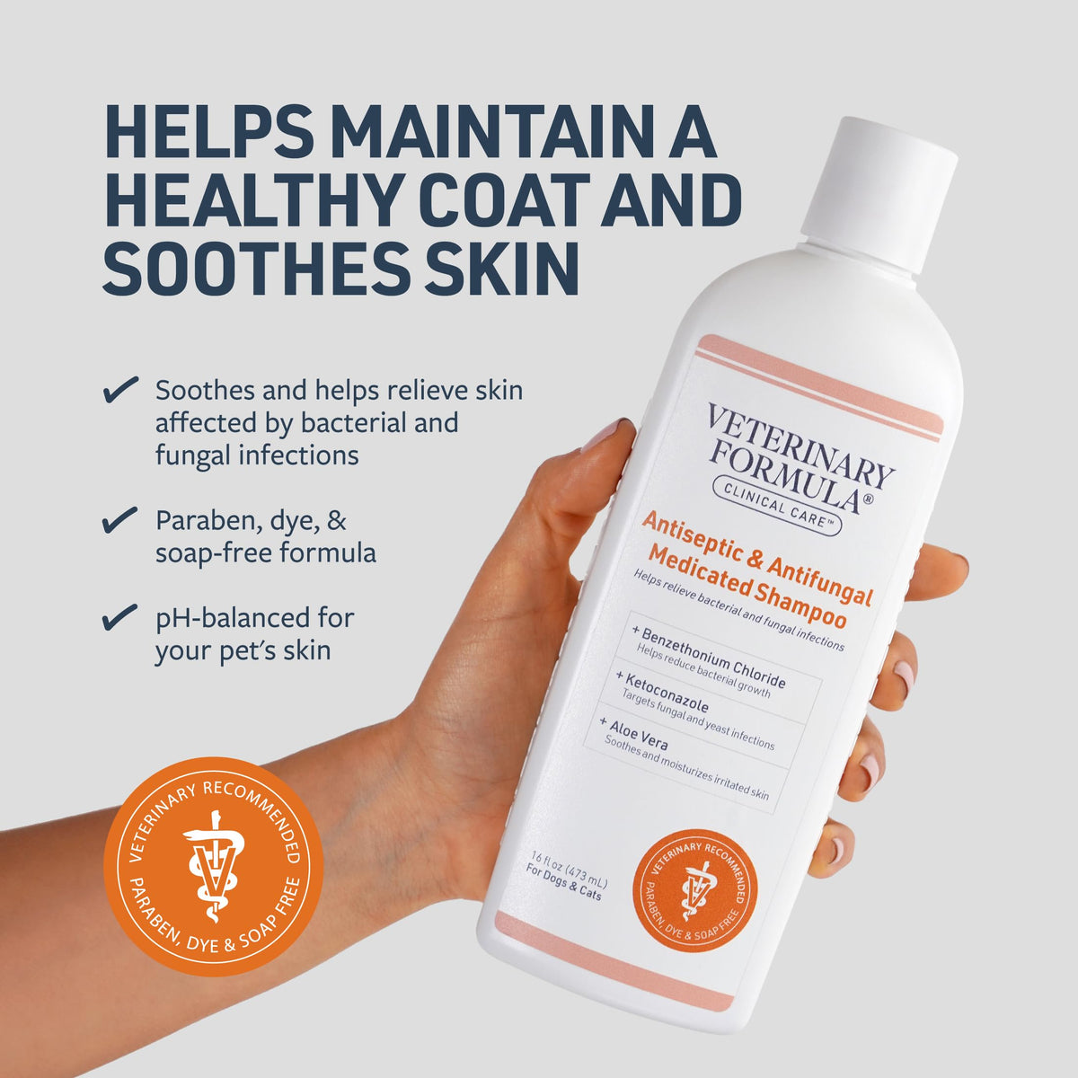 Antiseptic & Antifungal Shampoo, 16 oz X40413