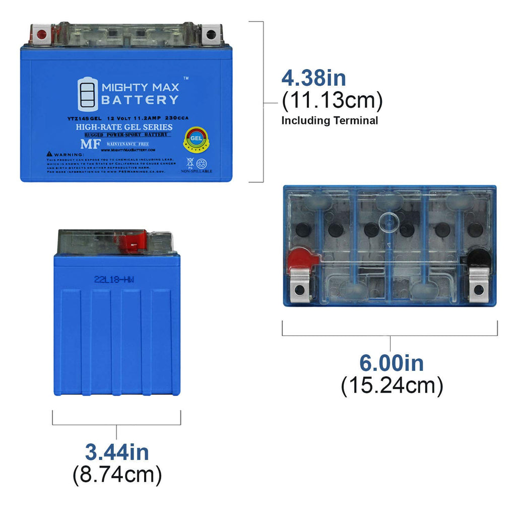 12V 11.2AH 230CCA GEL Replacement Battery G54790