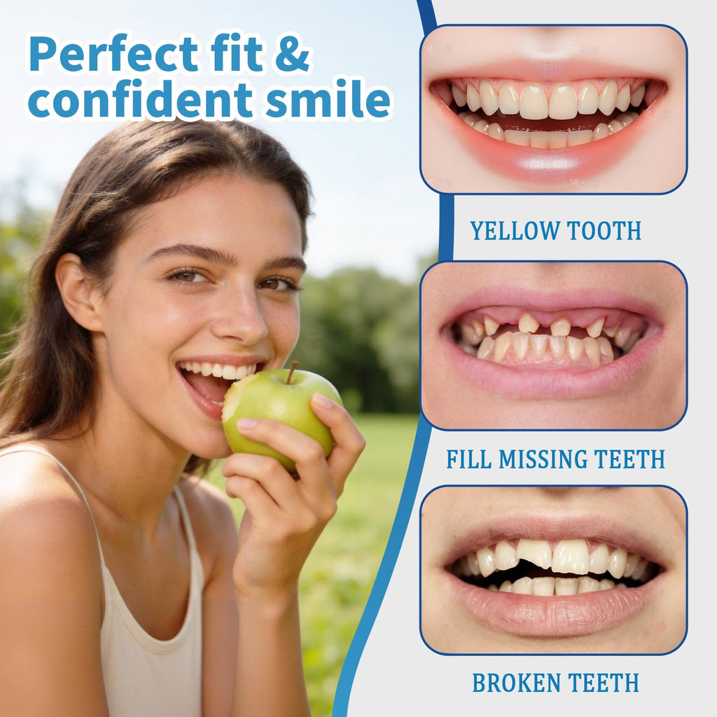 Silicone Denture Set Upper Lower Full Teeth W286953