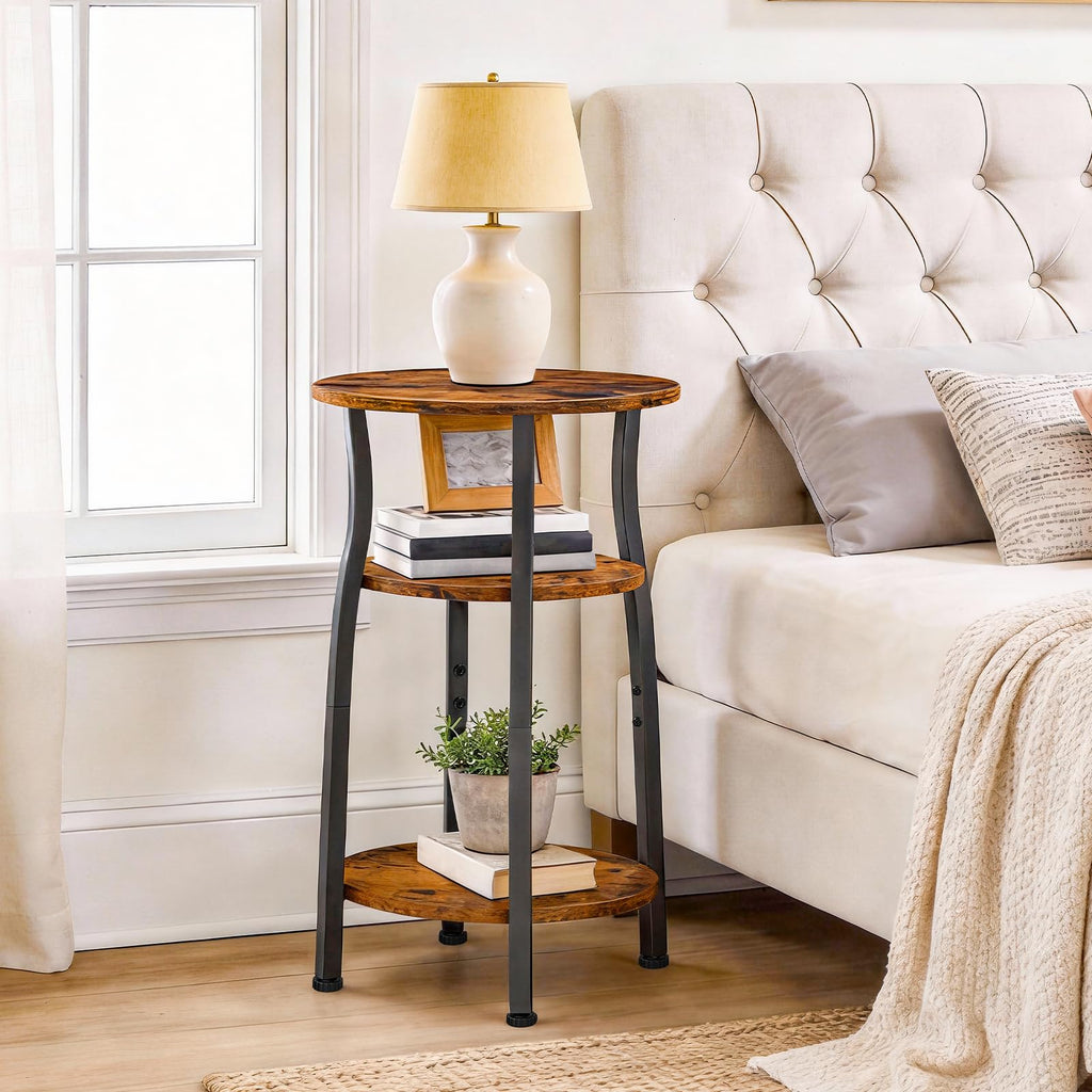 Small Round 3-Tier Storage Side Table K380