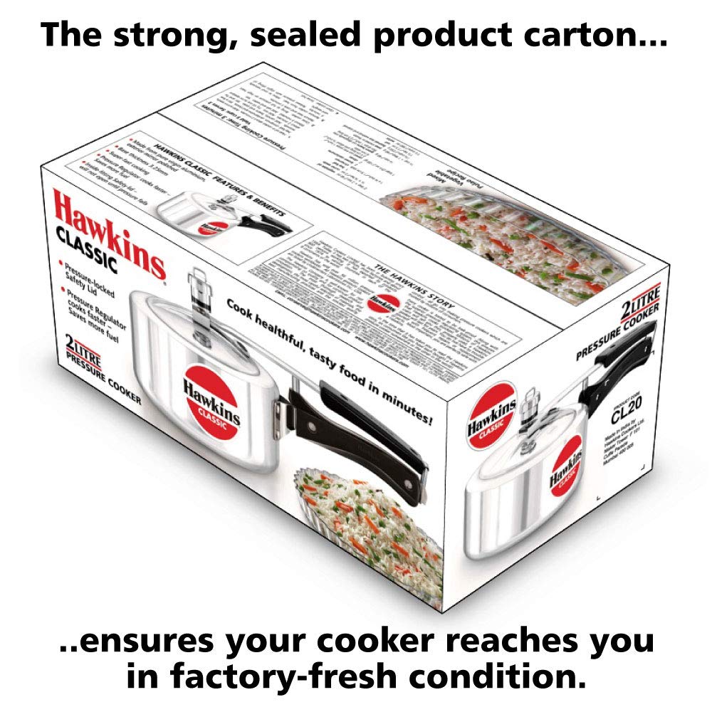Aluminum 2.0 Litre Pressure Cooker V7531