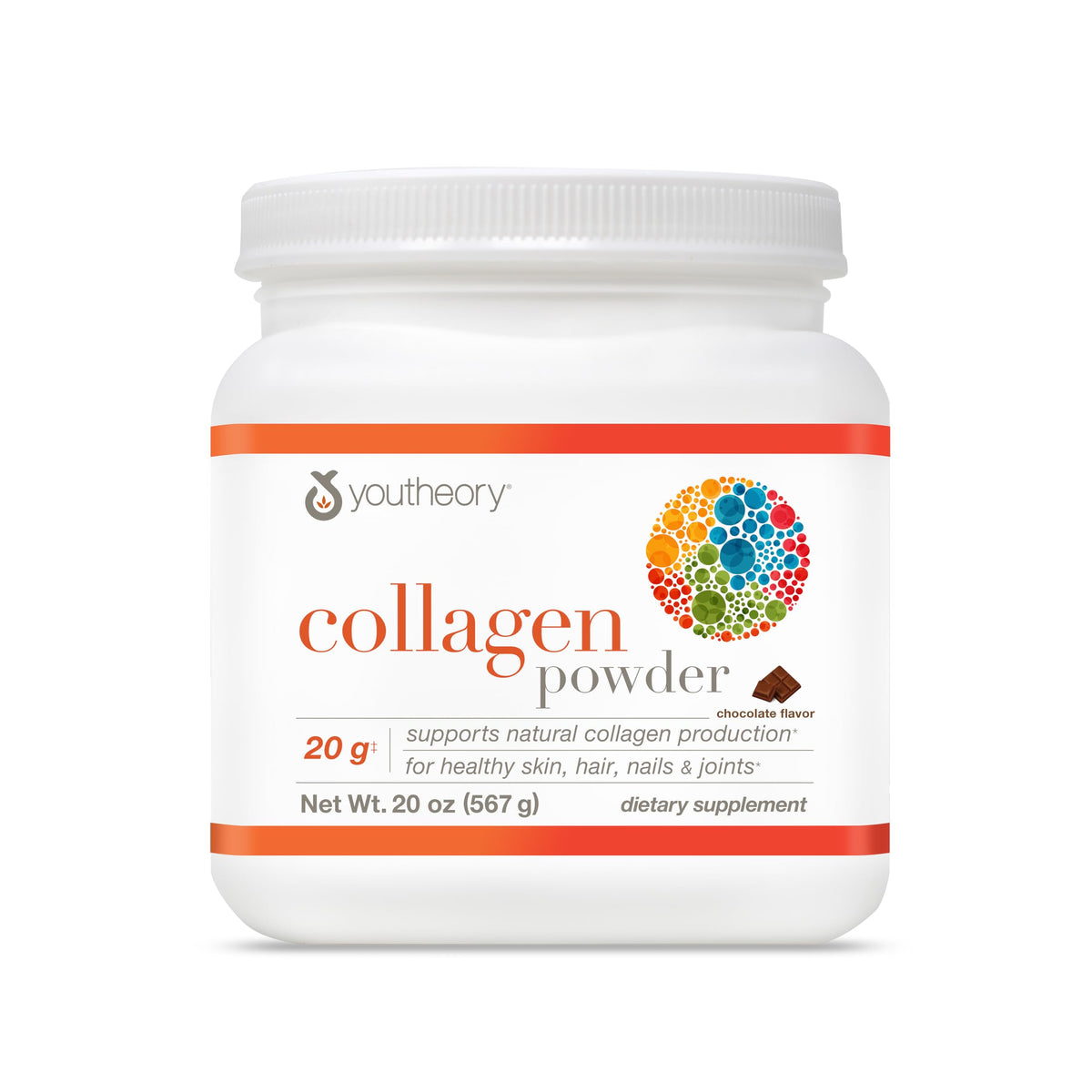 Collagen Powder, Chocolate, 20 oz V96114