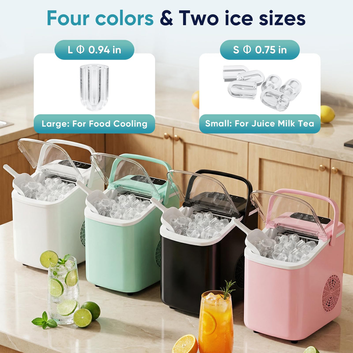 Countertop Ice Maker with Portable Handle C81187