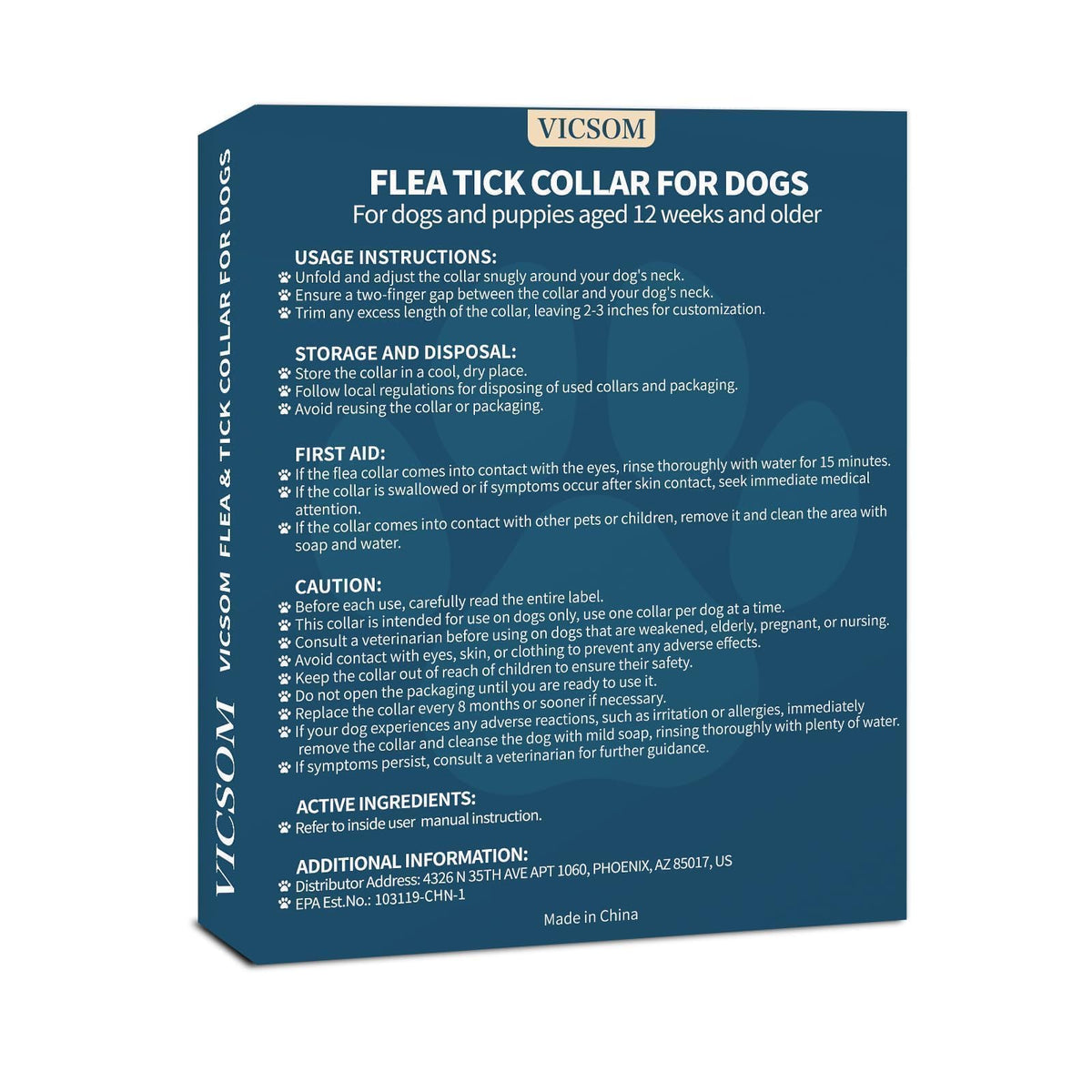 Flea Collar for Dogs 4 Pack L2385