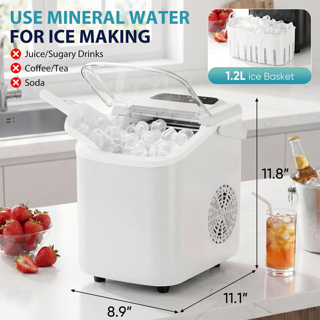 Countertop Ice Maker with Portable Handle C81187