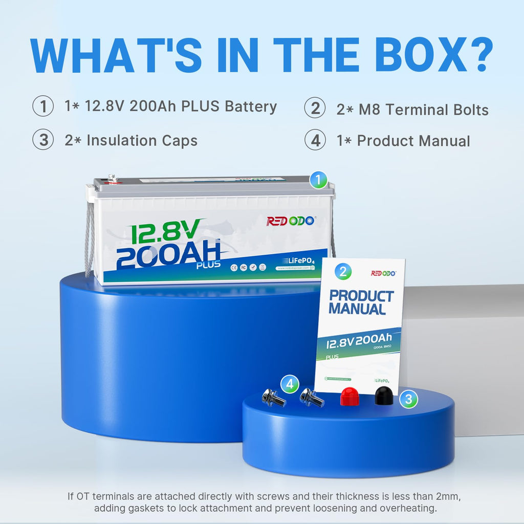 12V 200Ah LiFePO4 Battery U87163