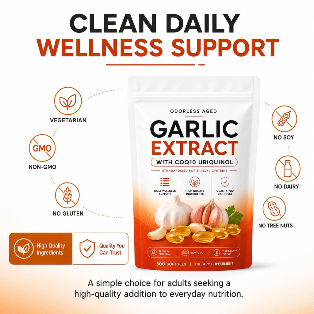 7500mg Odorless Aged Garlic Extract Softgels S505762