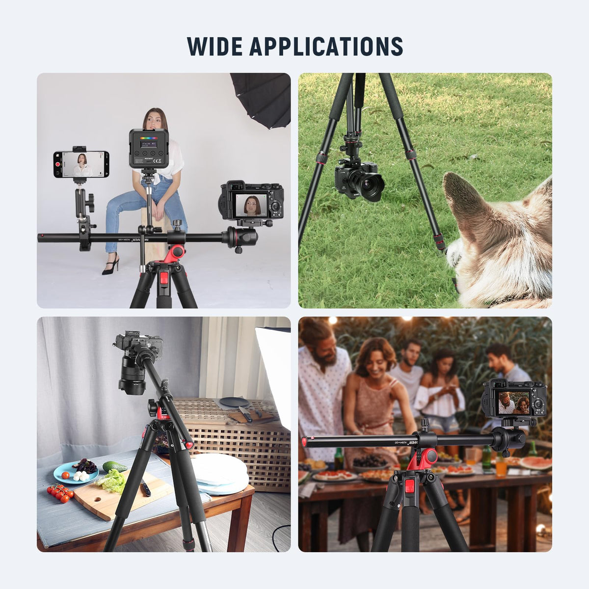 72 Inch Camera Tripod Monopod with Ball Head W77203