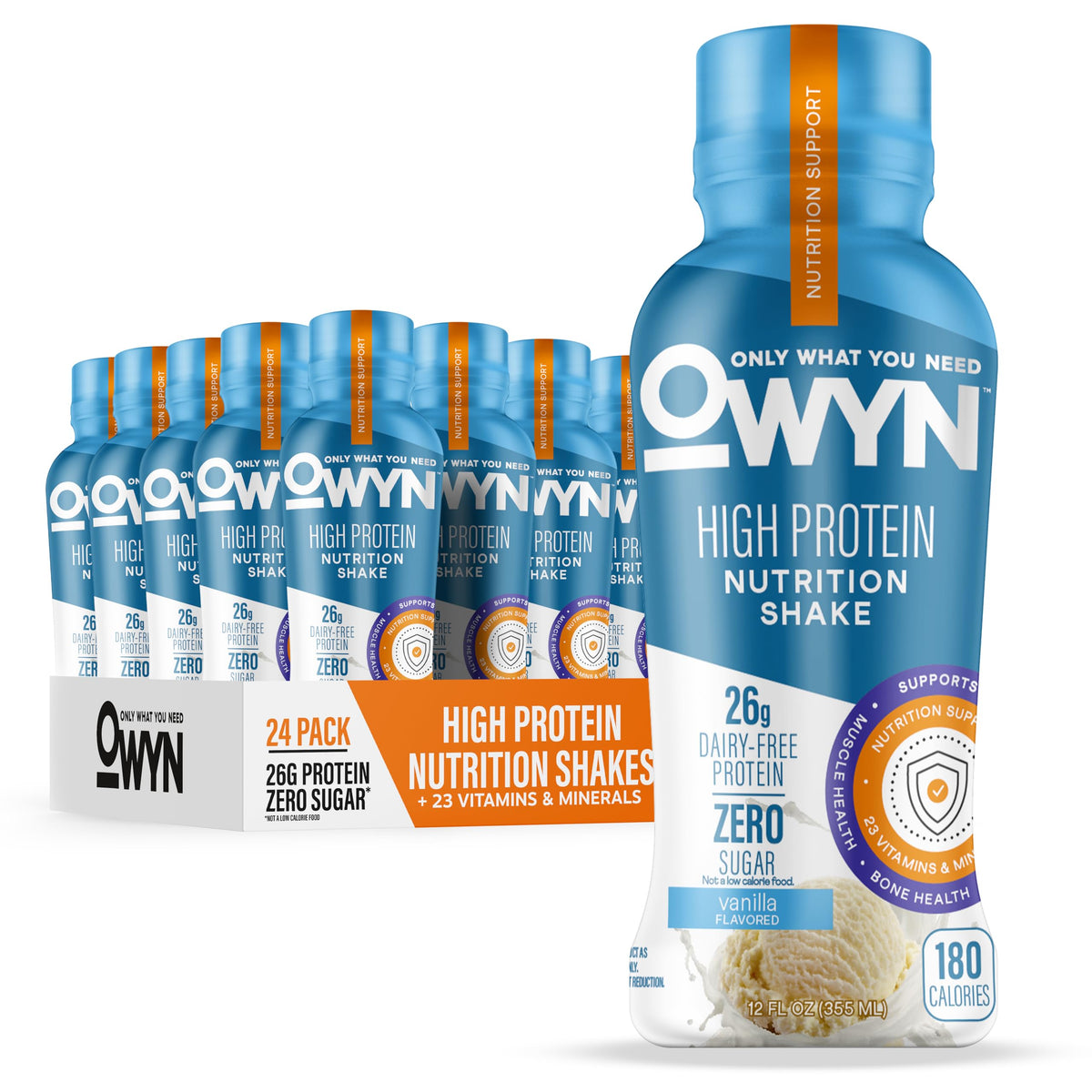 26g High Protein Shake, Vanilla Flavored, 12 Ct J593