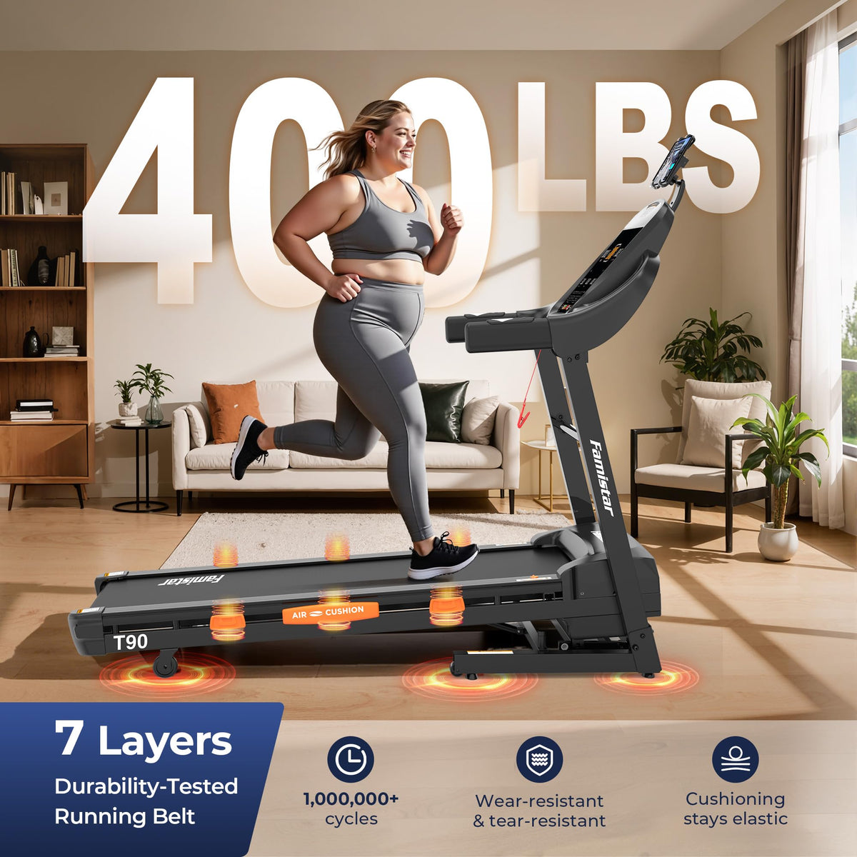 Foldable Treadmill with 18.5" Wide Belt O5023