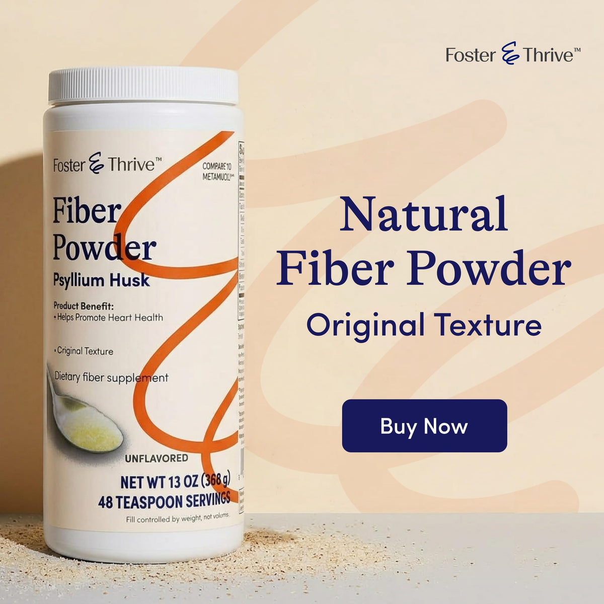 Psyllium Husk Powder Supplement 4-in-1 Fiber S6813