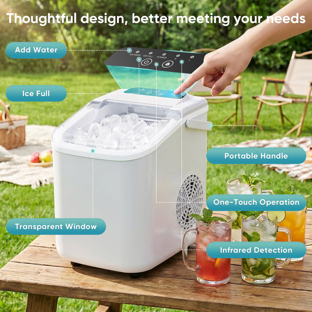 Countertop Ice Maker with Portable Handle C81187