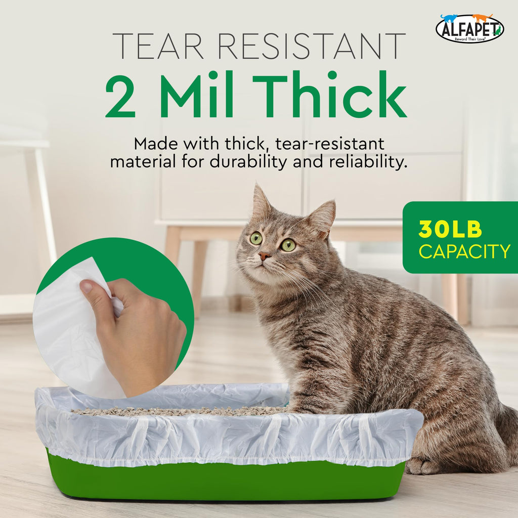Super Jumbo 15Count Tear-Resistant Waterproof Cat Litter Box Liners B620