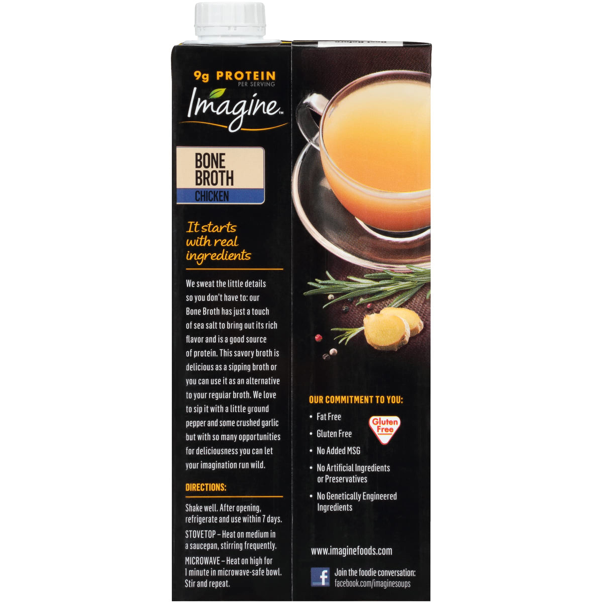 Organic Chicken Bone Broth 32 Oz (Pack of 12) O276322