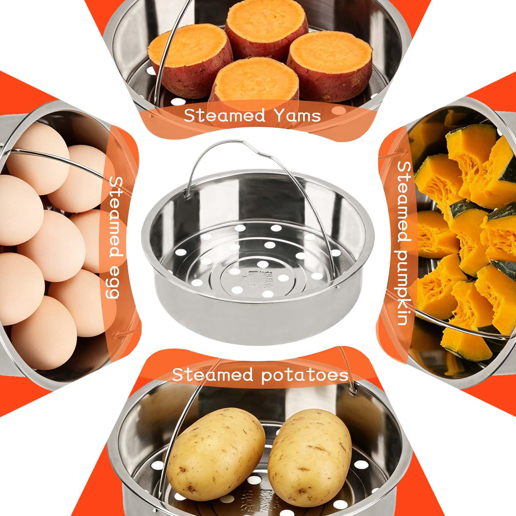 304 Stainless Steel Steamer Basket with Handle Q774695
