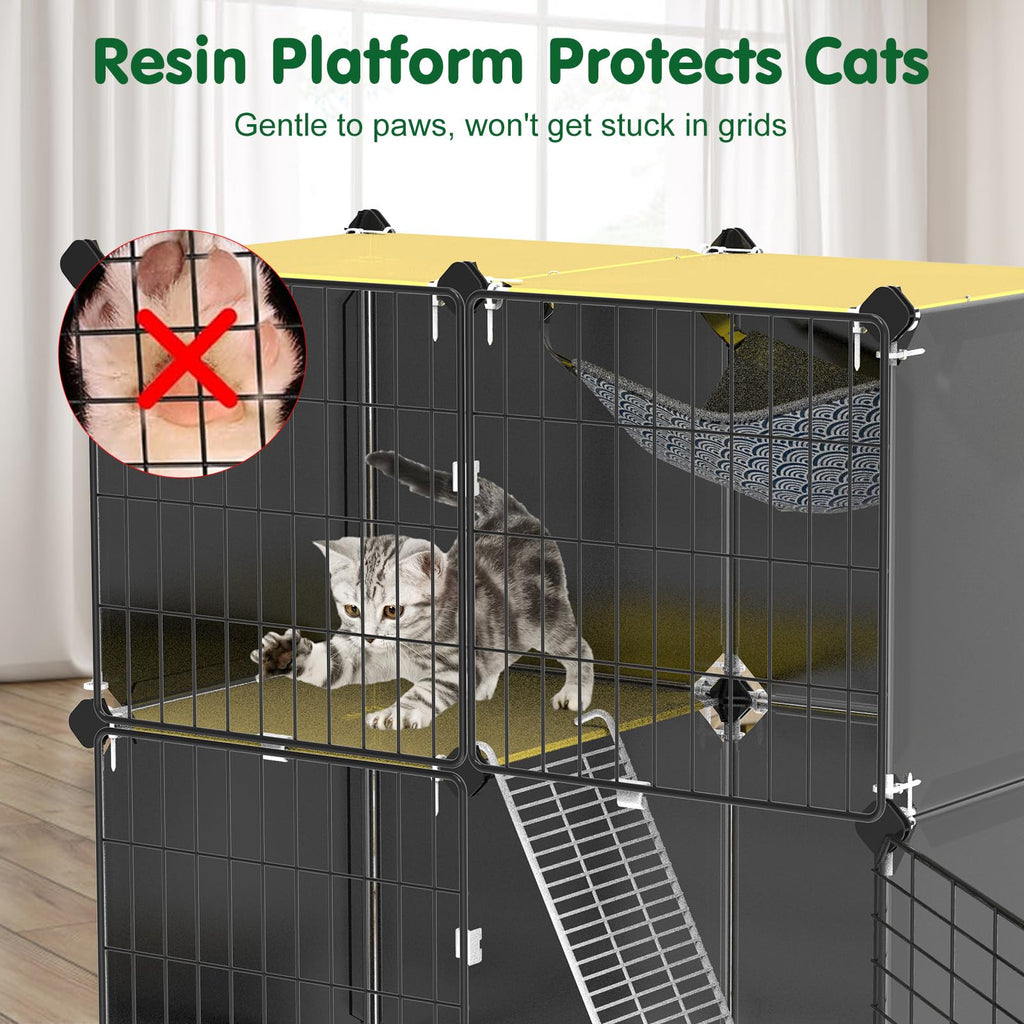 3-Tier Cat Cage with Litter Box I957