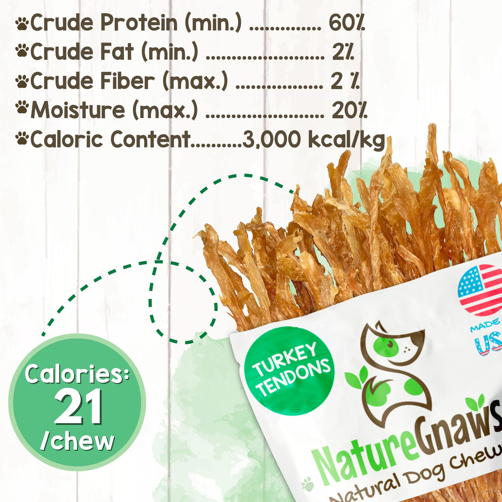 Turkey Tendons Dog Treats 1 lb E81307