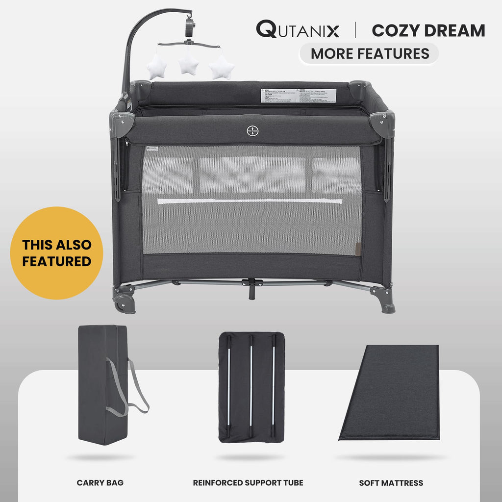 2-in-1 Pack and Play with Mattress, Bassinet and Playpen P26370