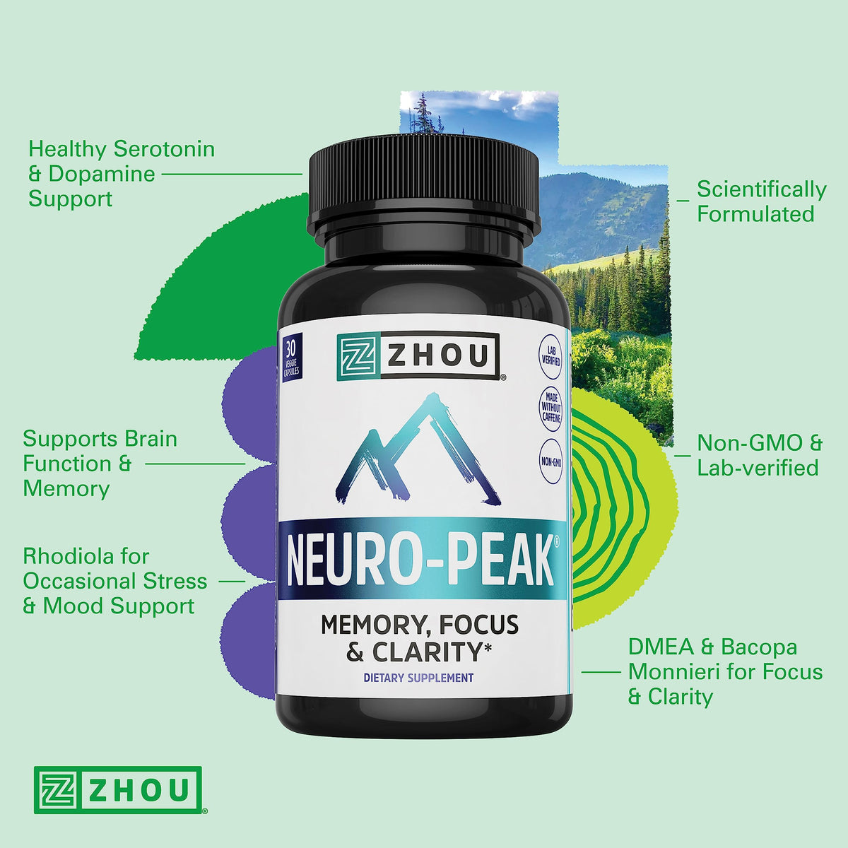 Brain Vitamins 30 Veggie Capsules P35324