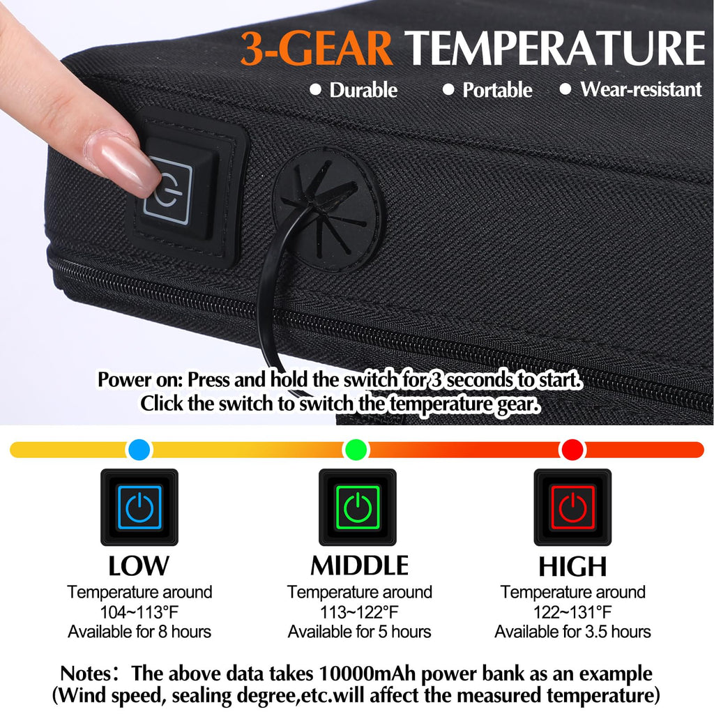 2 Pcs Portable Heated Seat Cushion U3175