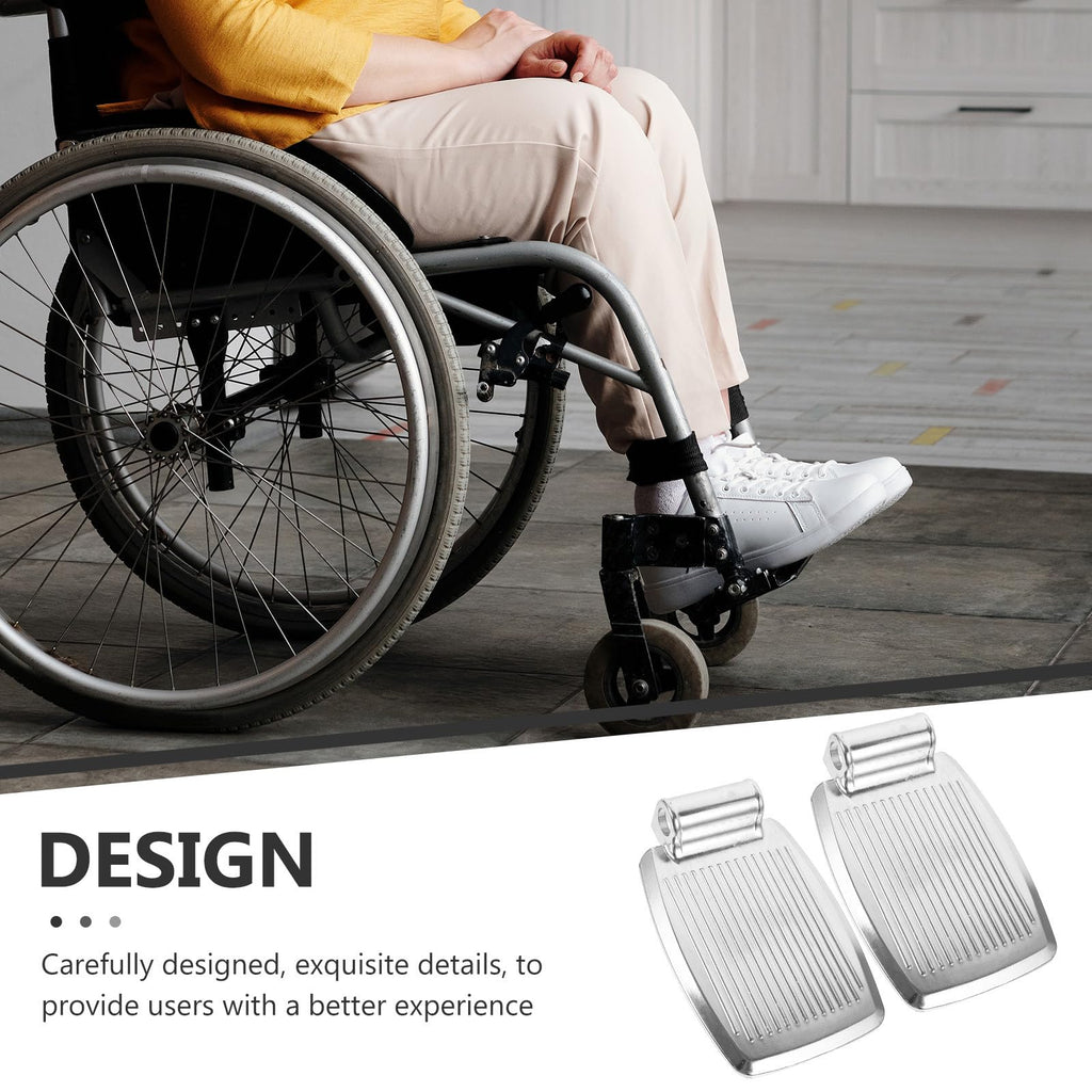 Heavy-Duty Aluminum Alloy Wheelchair Footrest Pair S22880