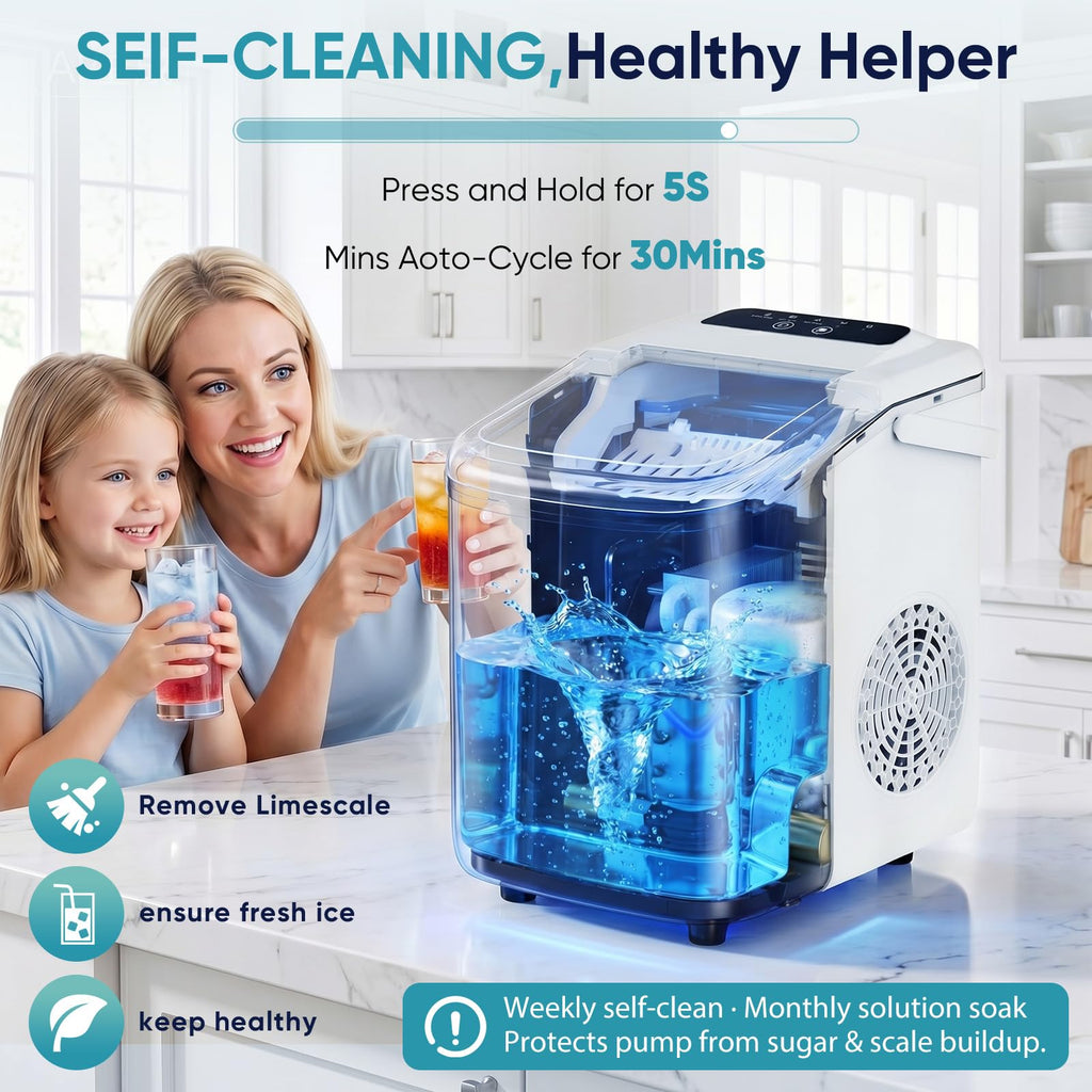 Countertop Ice Maker with Portable Handle C81187