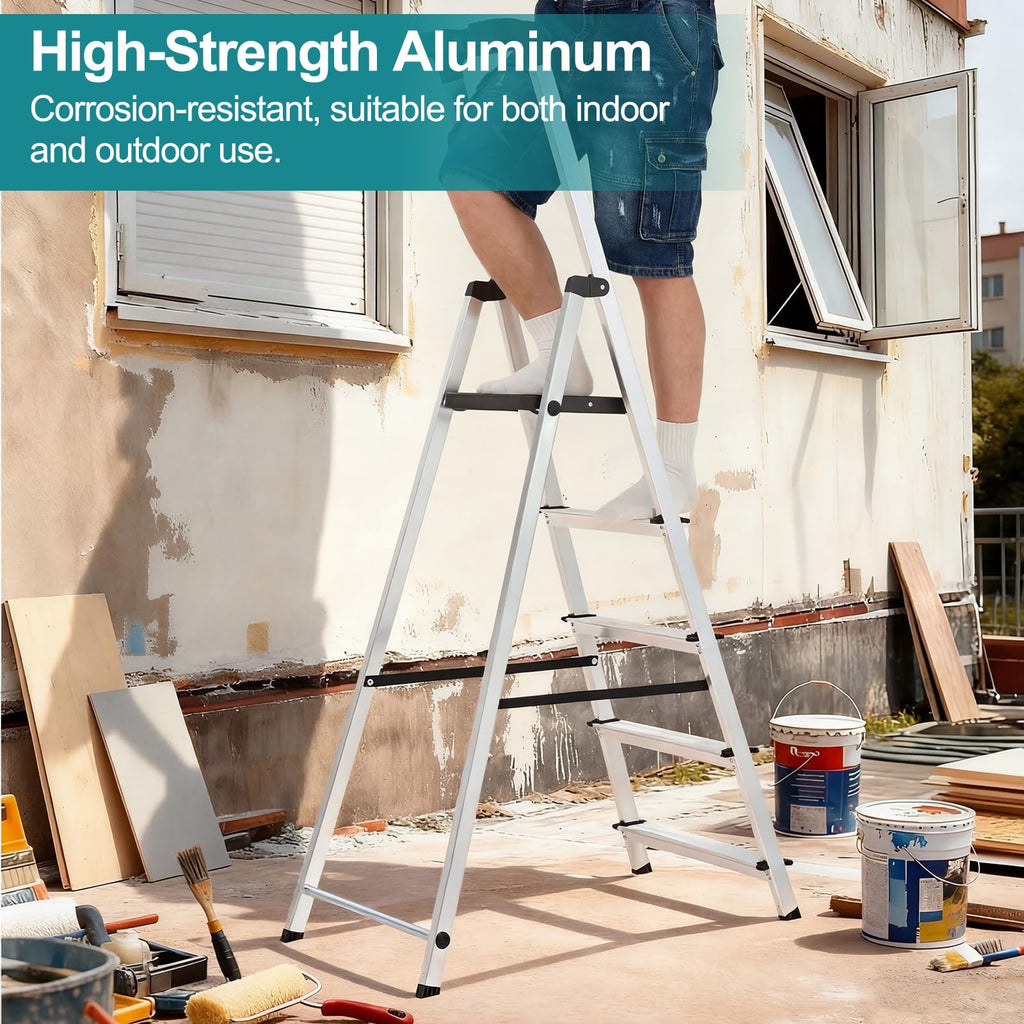 5 Step Aluminum Folding Step Stool E255