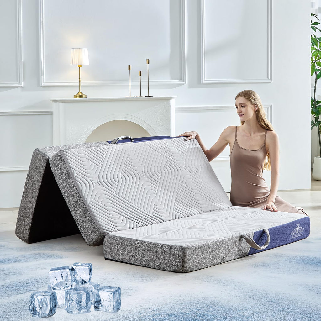 6 Inch Cooling Memory Foam Foldable Mattress Twin Size Y166237