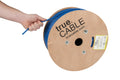 Cat6A Plenum Bulk Ethernet Cable 1000ft Blue 23AWG Bare Copper C320