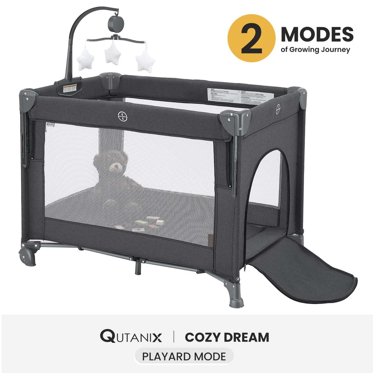 2-in-1 Pack and Play with Mattress, Bassinet and Playpen P26370