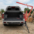 1000 LBS Hydraulic Truck Crane with 3 Adjustable Booms P25957
