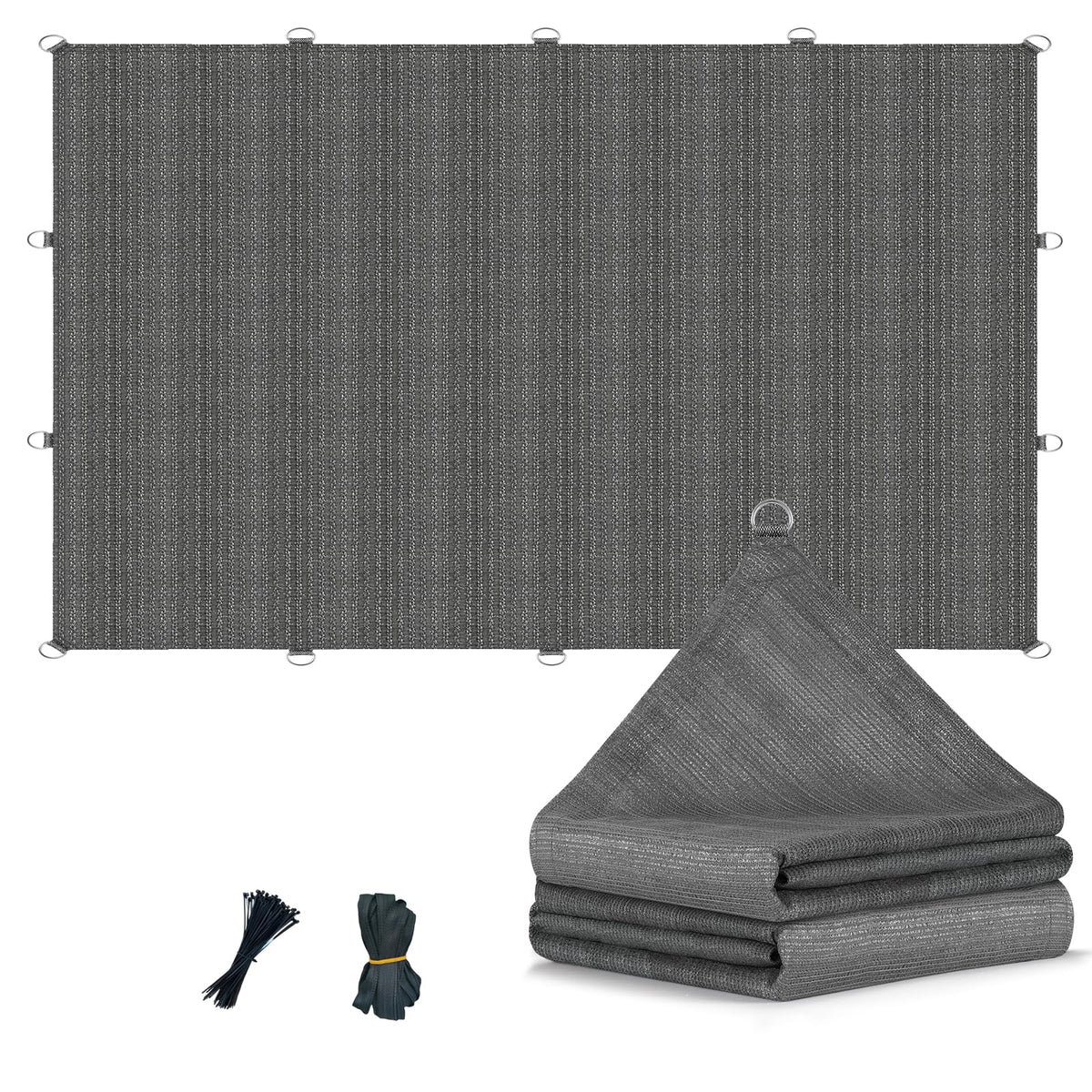 8x20 FT Sun Shade Cloth with D-Rings U556847