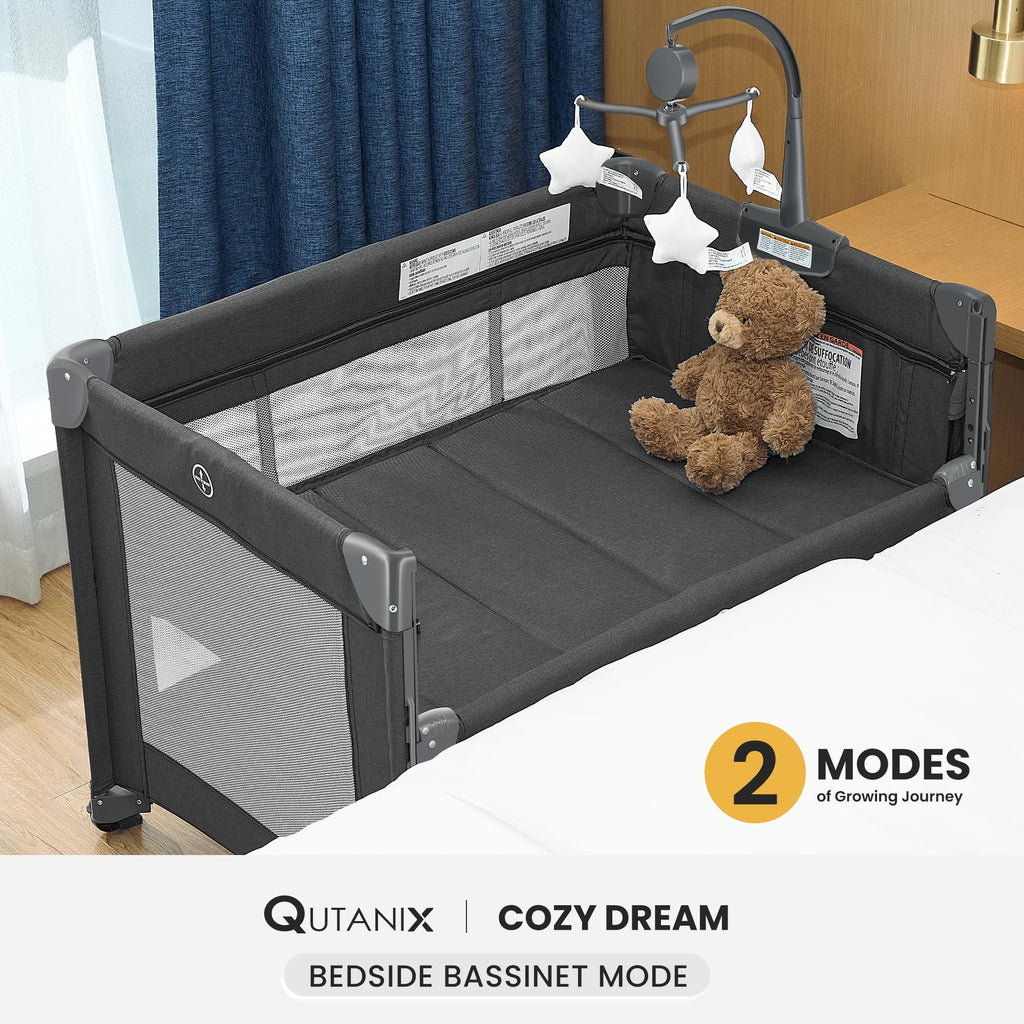 2-in-1 Pack and Play with Mattress, Bassinet and Playpen P26370