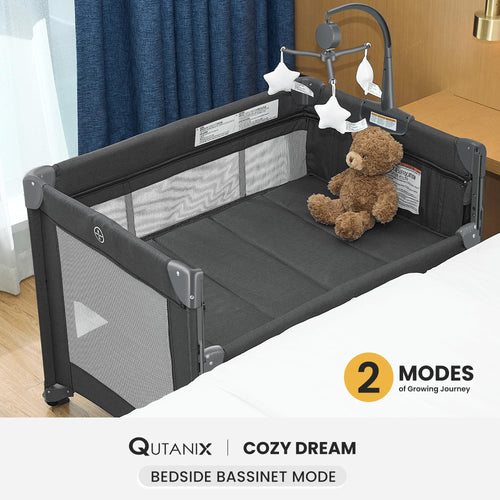 2-in-1 Pack and Play with Mattress, Bassinet and Playpen P26370